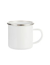 Tasse en émail de 12 oz avec fond plat