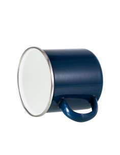 Tasse en émail coloré de 12 oz/360 ml (bleu foncé) 2