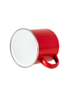 Tasse en émail coloré de 12 oz/360 ml (rouge) 2
