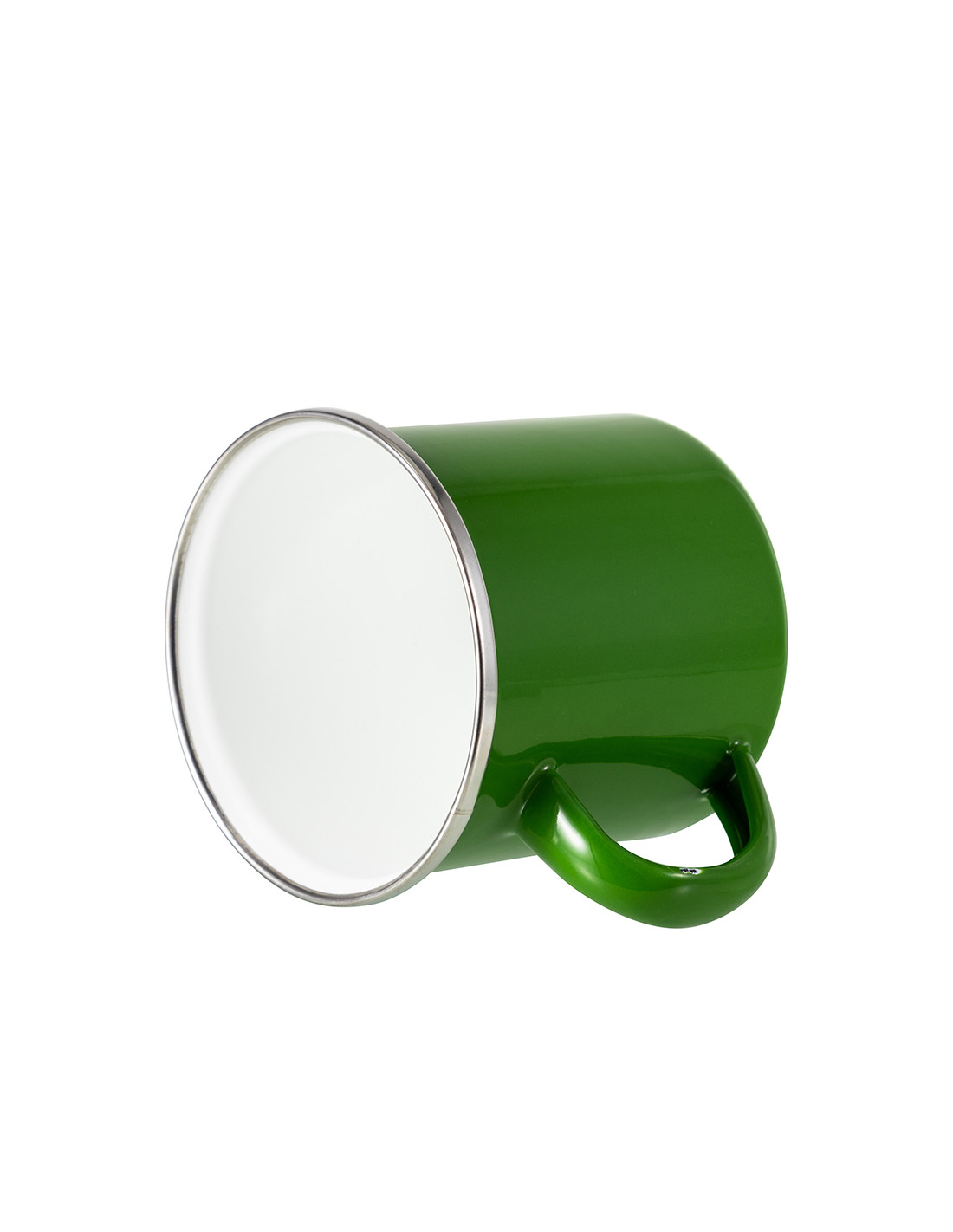 Tasse en émail coloré de 12 oz/360 ml (vert)