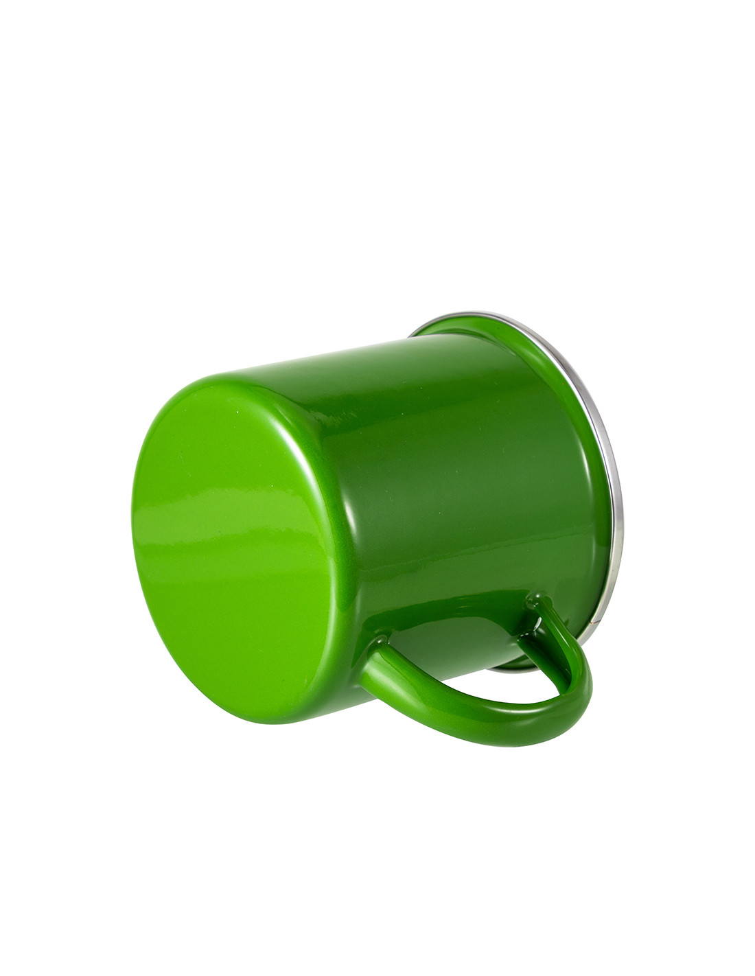 Tasse en émail coloré de 12 oz/360 ml (vert)
