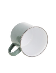 Tasse en émail coloré de 12 oz/360 ml (gris vert) 2
