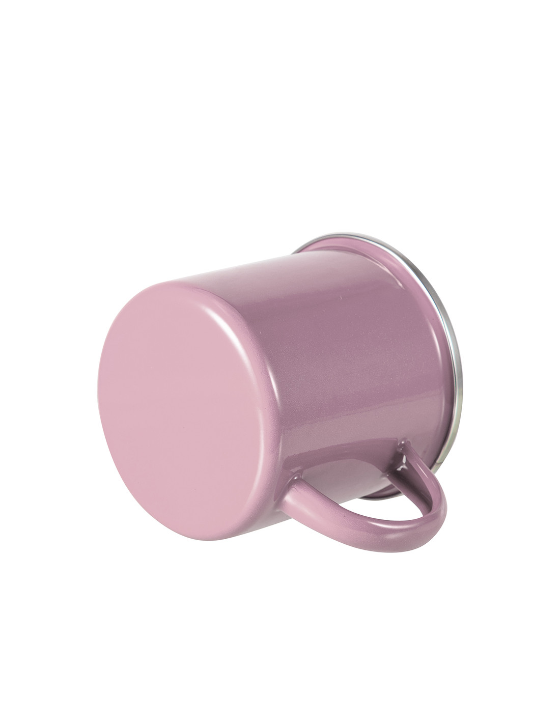 Tasse en émail coloré de 12 oz/360 ml (rose)