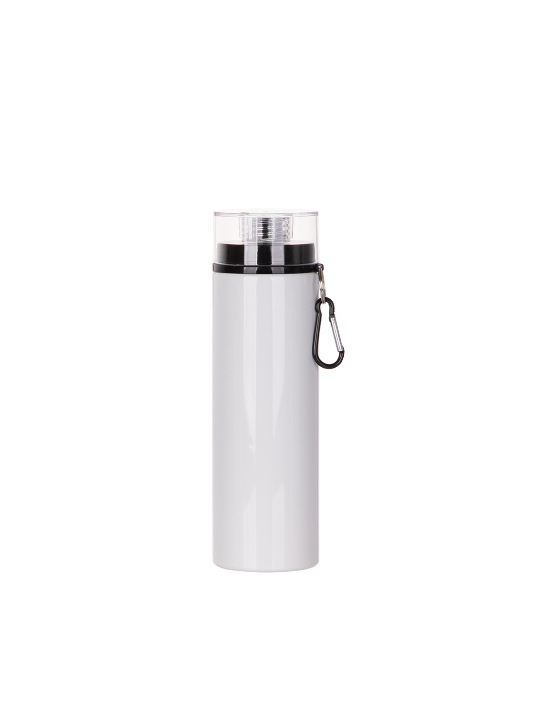 Bouteille en aluminium de 27 oz/800 ml avec couvercle noir (blanc)