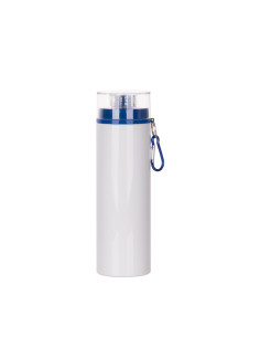 Bouteille en aluminium de 27 oz/800 ml avec couvercle bleu (blanc)