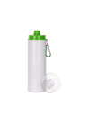 Bouteille en aluminium de 27 oz/800 ml avec couvercle vert (blanc)
