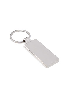 Porte-clés en métal (rectangle, 2,4 x 6,5 cm) 2