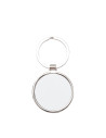 Porte-clés en métal (rond, 4 x 4,5 cm)