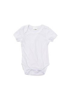 Combinaison bébé manches courtes L (blanc, 6-12M)