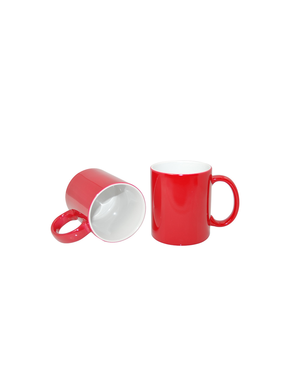 Tasses à couleur changeante de 11 oz - Brillantes, avec boîte blanche - Rouge
